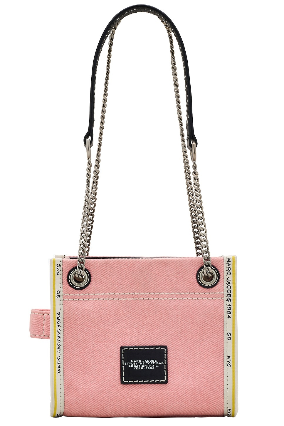 The Denim Chain Crossbody Tote Bag - 2