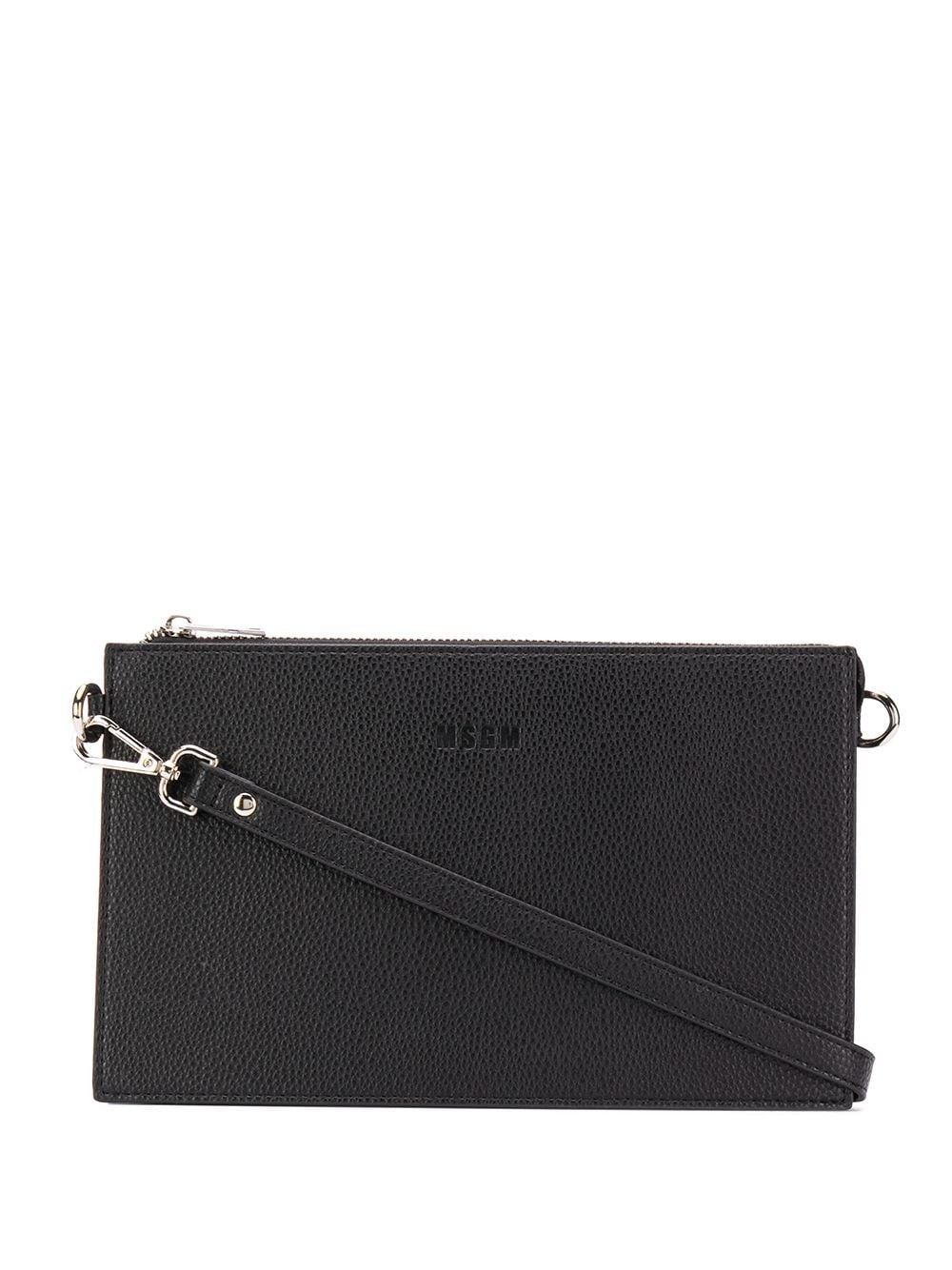 logo-embossed clutch bag - 1