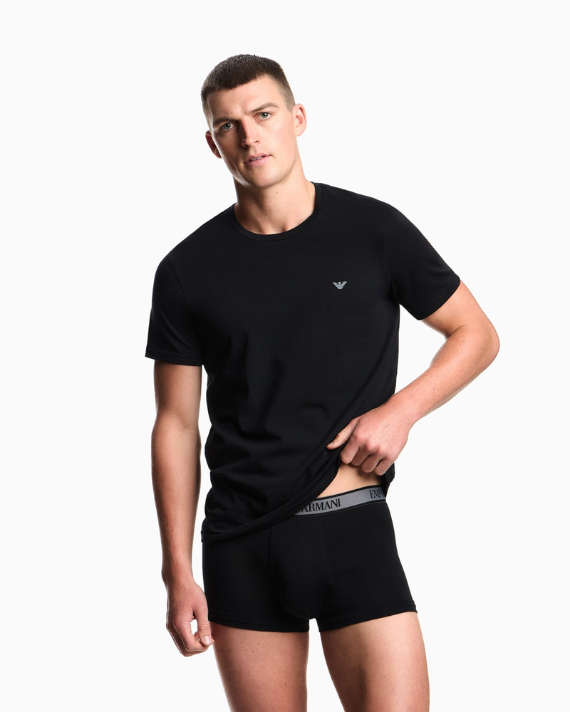 EMPORIO ARMANI TWO-PACK OF ENDURANCE LOUNGEWEAR JERSEY T-SHIRTS outlook