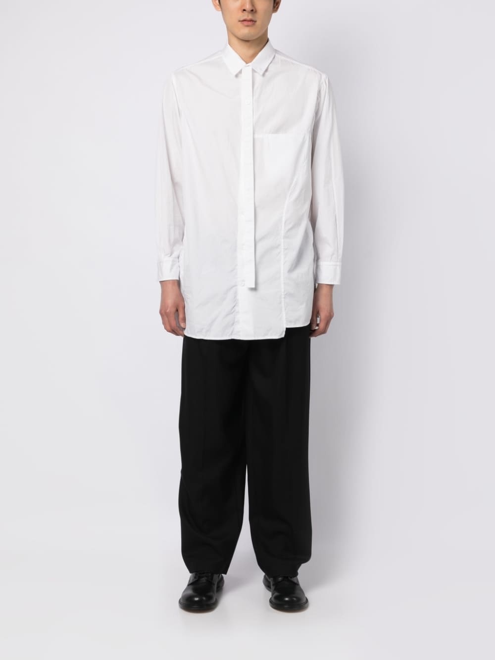 asymmetric cotton shirt - 2