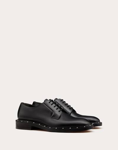 Valentino SEMI-GLOSS CALFSKIN STUDDED DERBY outlook