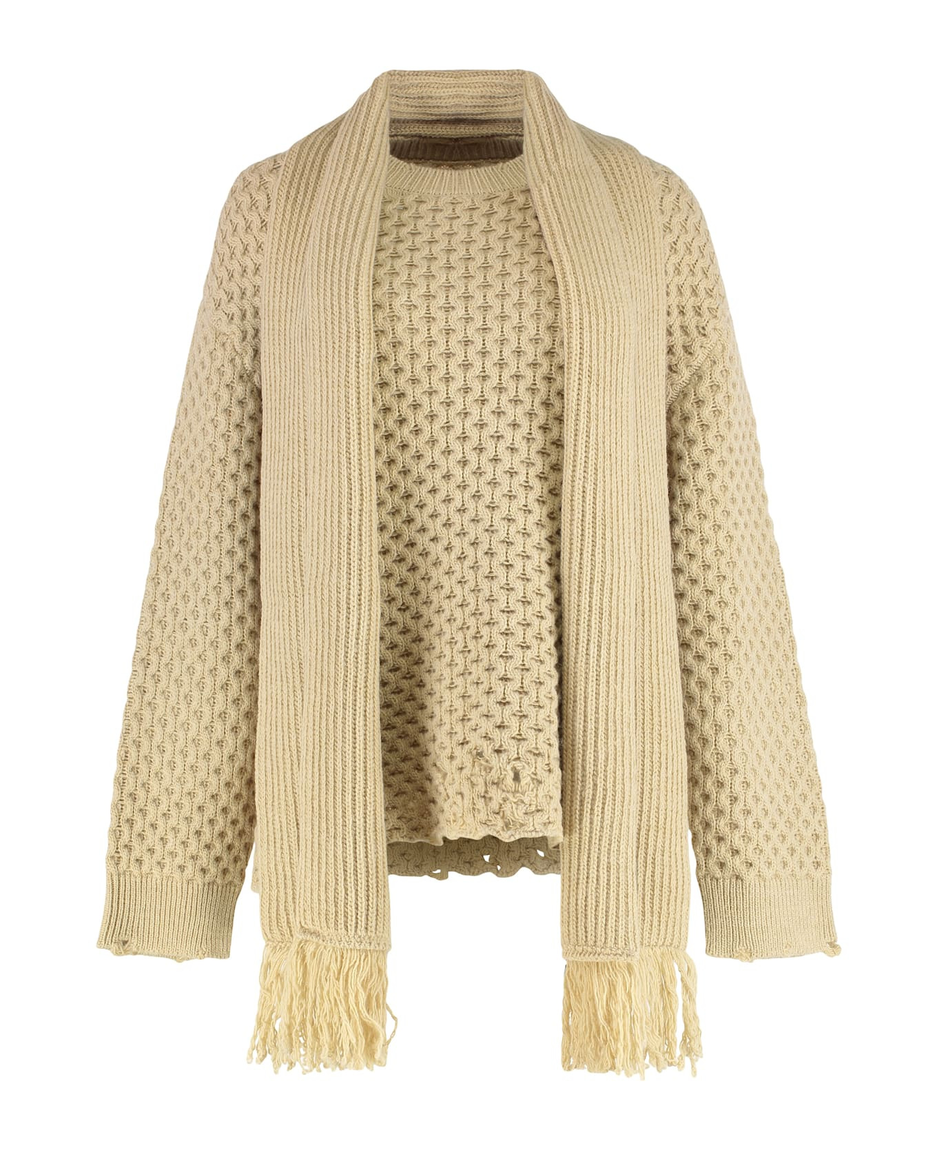 Wool-blend Crew-neck Sweater - 1