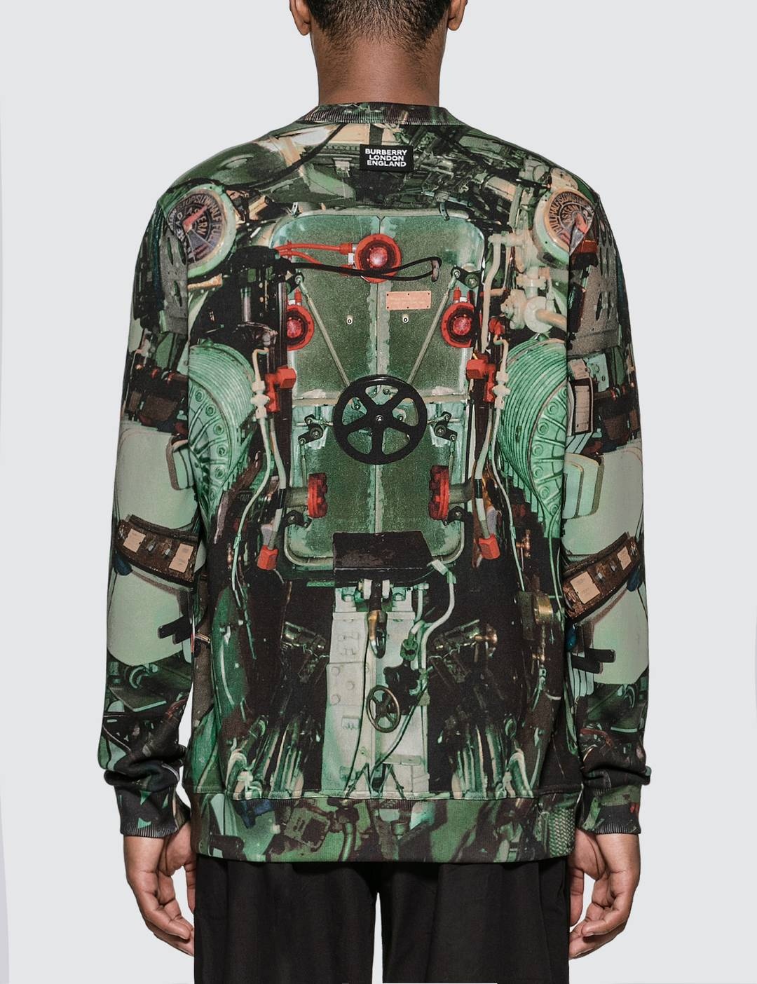 Submarine Print Cotton Sweatshirt - 3