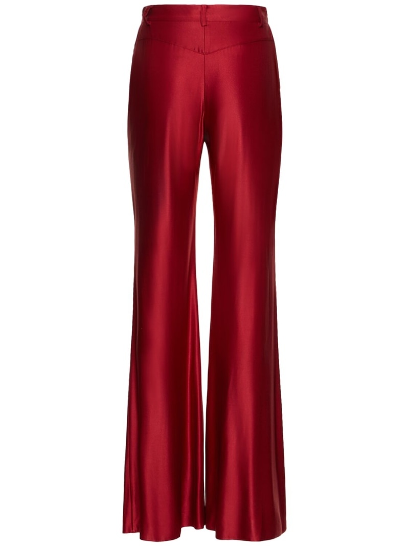 Shiny jersey wide pants - 5