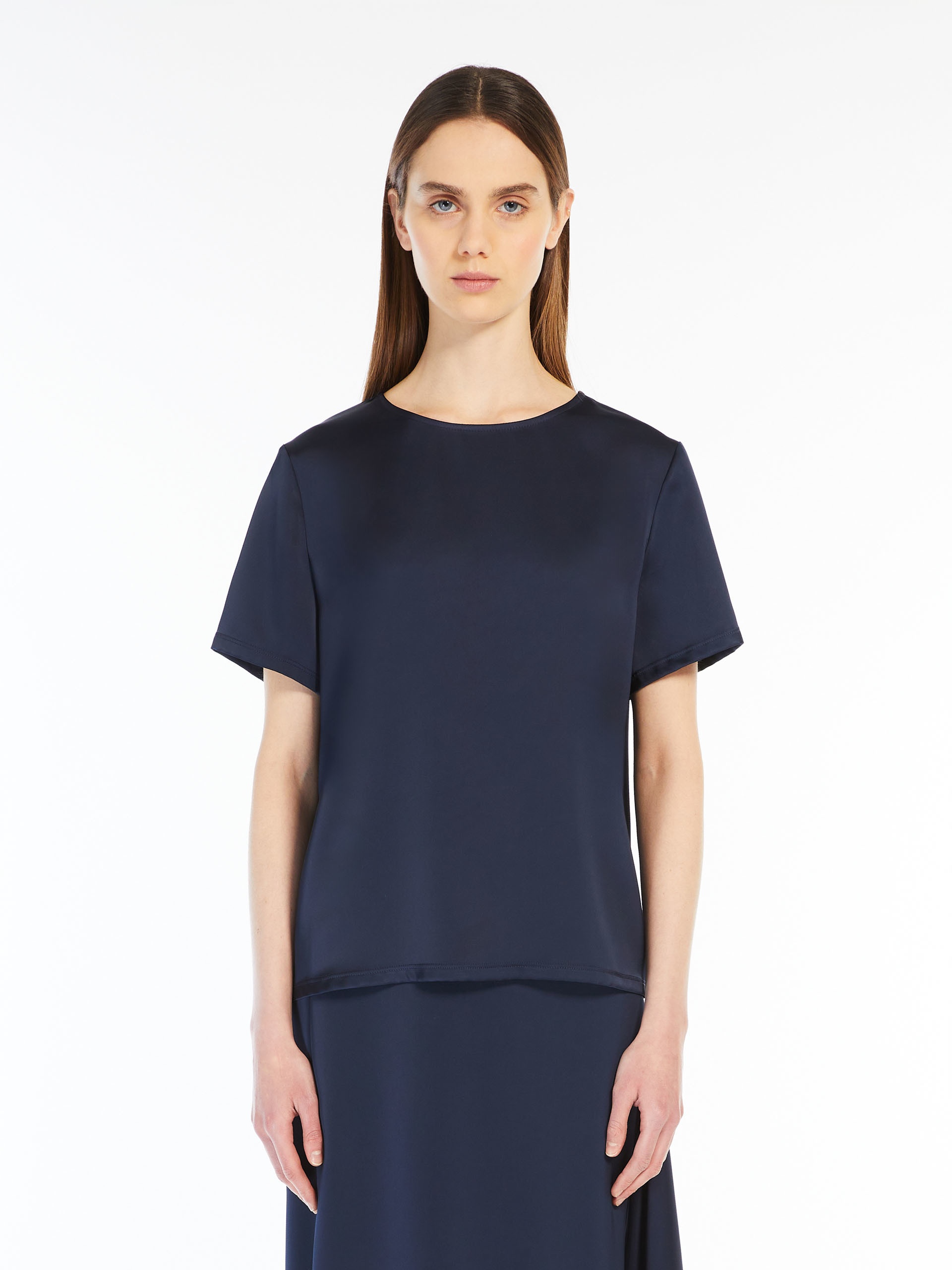 GILBERT Satin and jersey T-shirt - 3