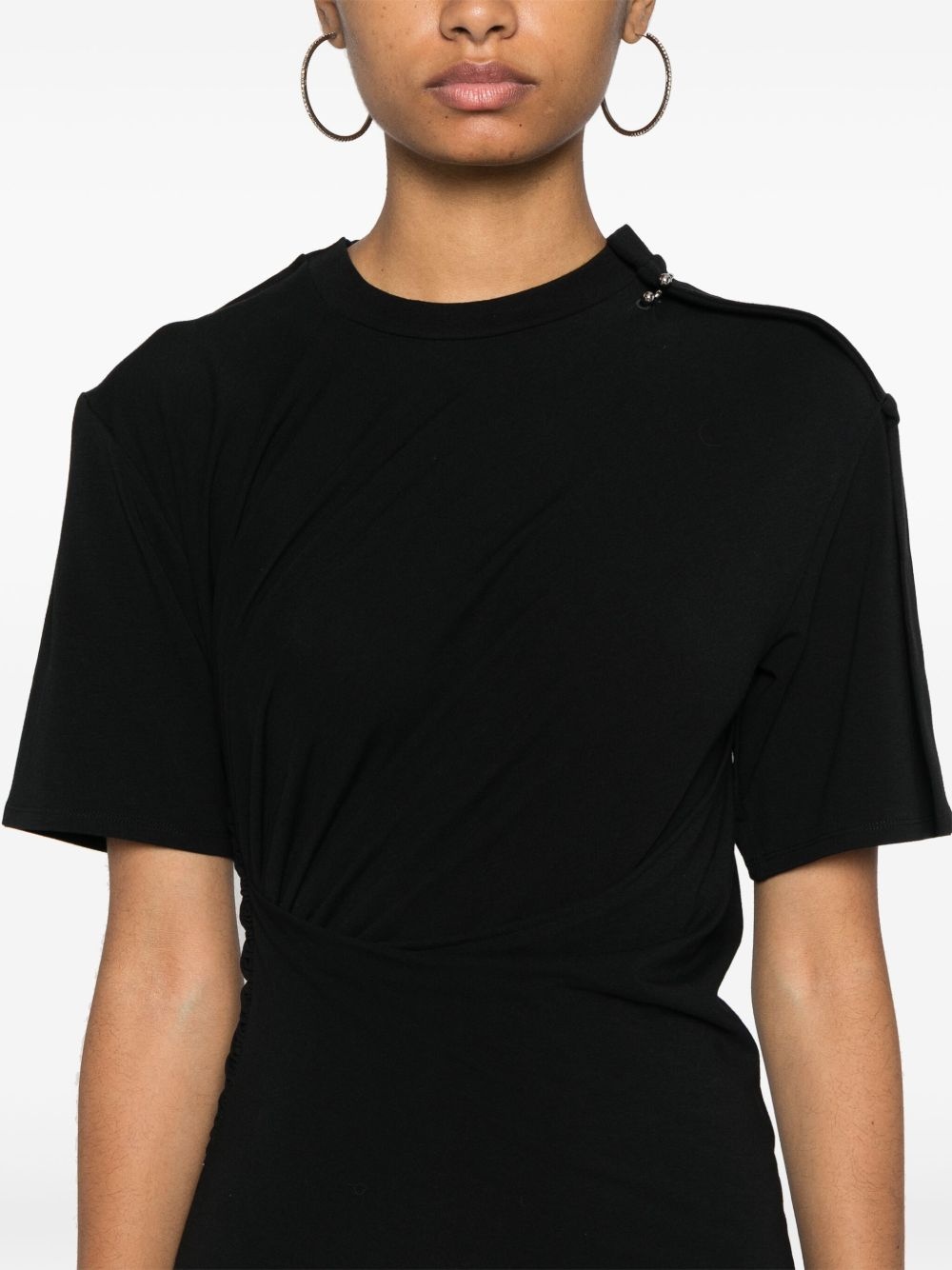 asymmetric hem minidress - 5