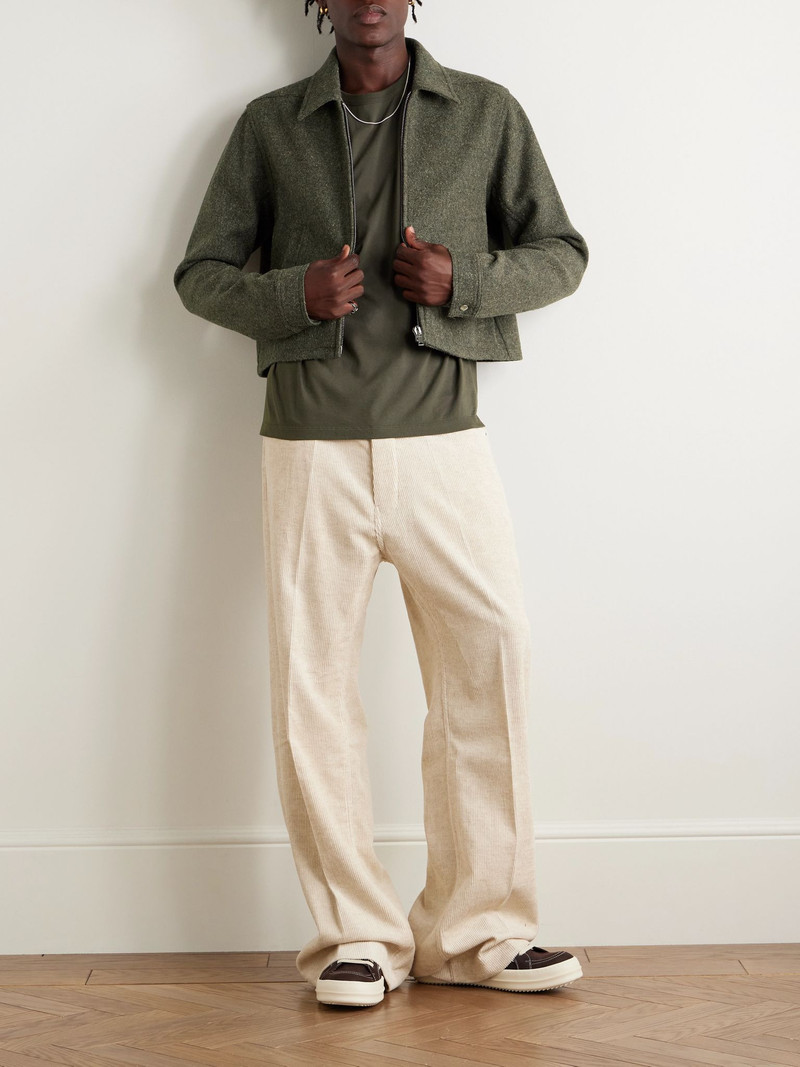 Rick Owens Brad Organic Cotton-Jersey T-Shirt Green outlook