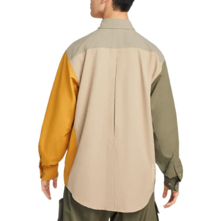 Men's Nike ACG Dri-FIT UV Devastation Trail Multiple Pockets Detail Colorblock Long Sleeves Shirt DN - 4