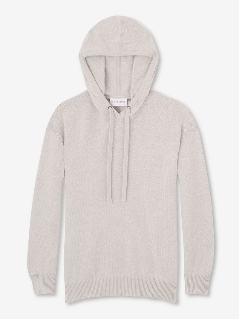 Women's Relaxed Pullover Hoodie Daphne Cashmere Silver - 1