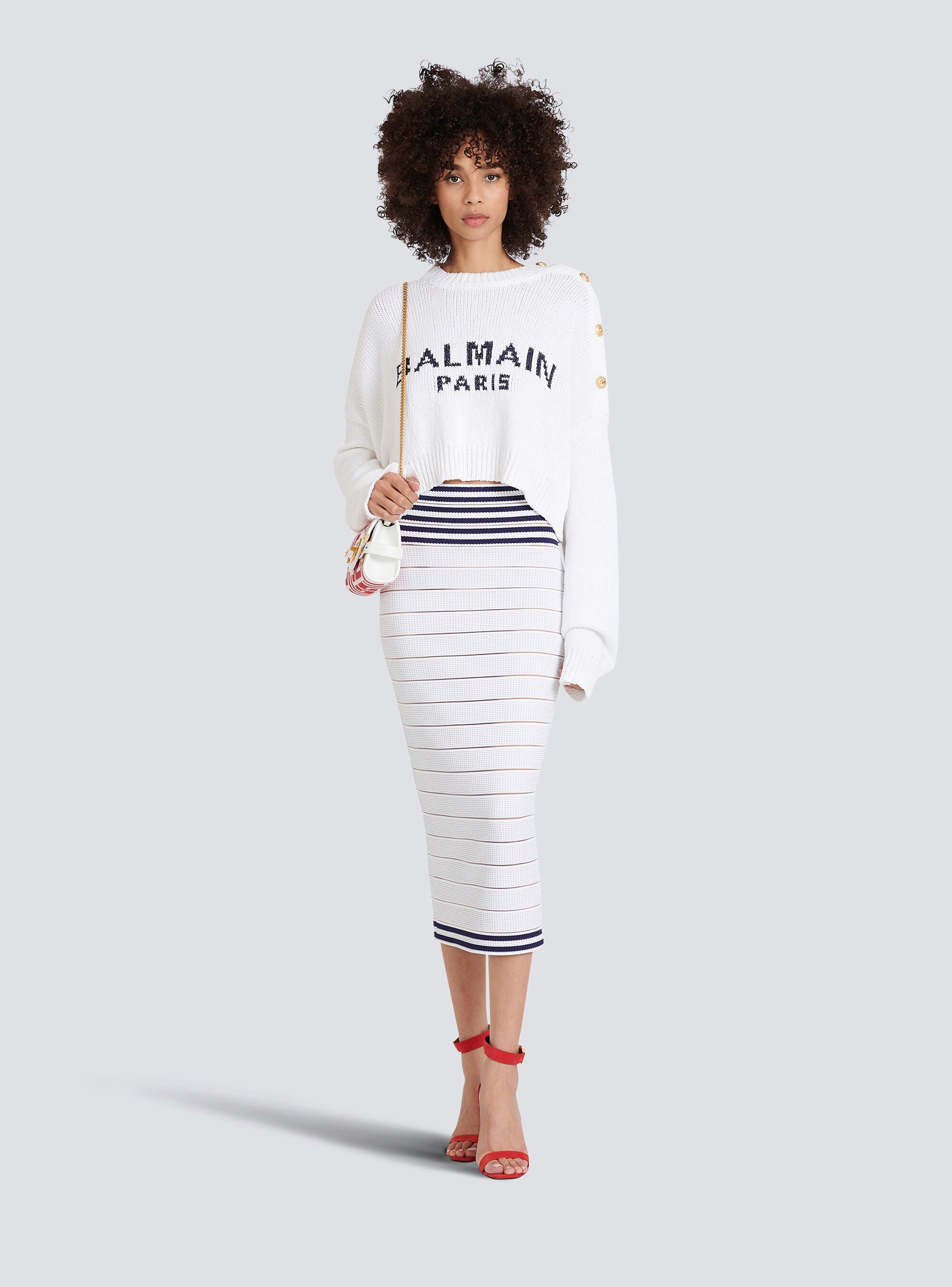 HIGH SUMMER CAPSULE - Mid-length knit skirt - 2