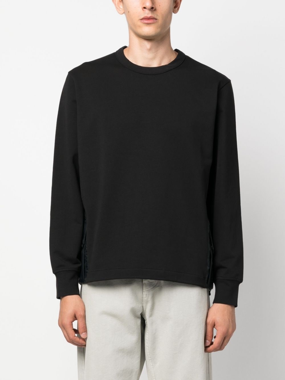 flap-pocket crew-neck sweatshirt - 3