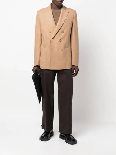 Valentino double-breasted wool blazer outlook