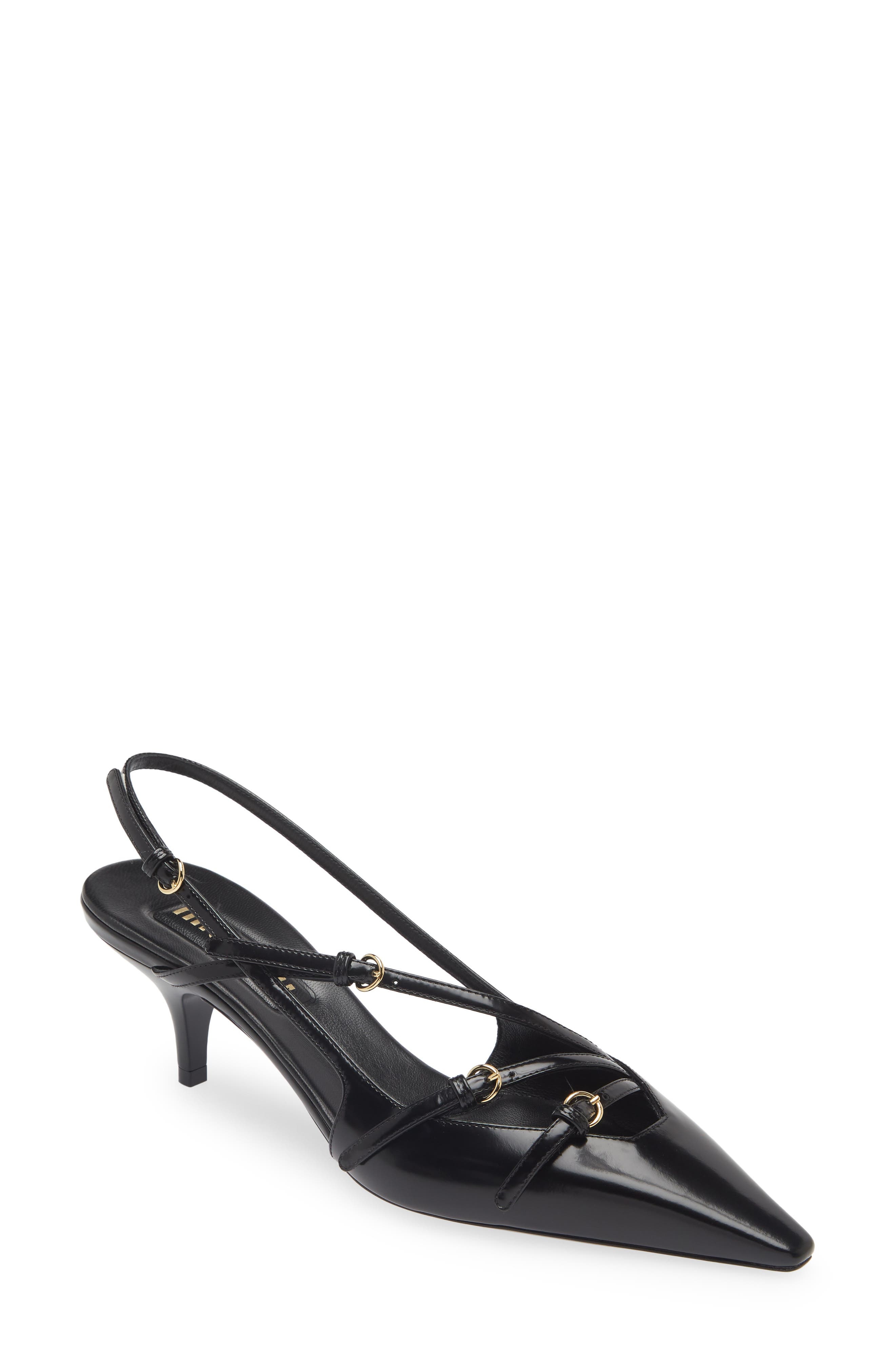 Show Kitten Heel Slingback Pump - 1