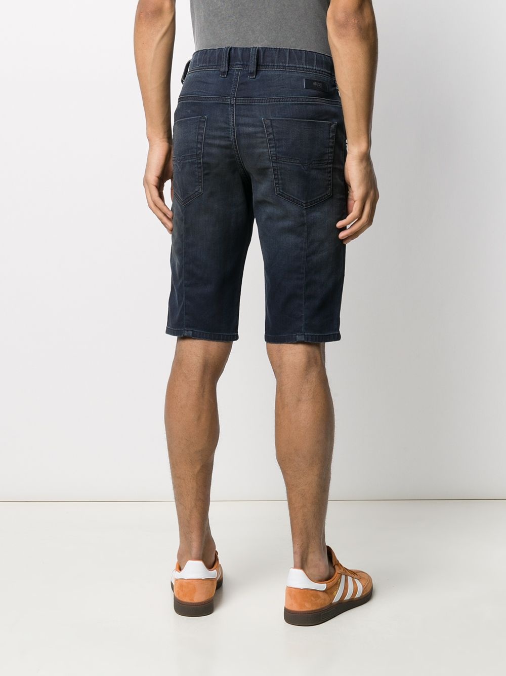 knee-lengh denim short - 4