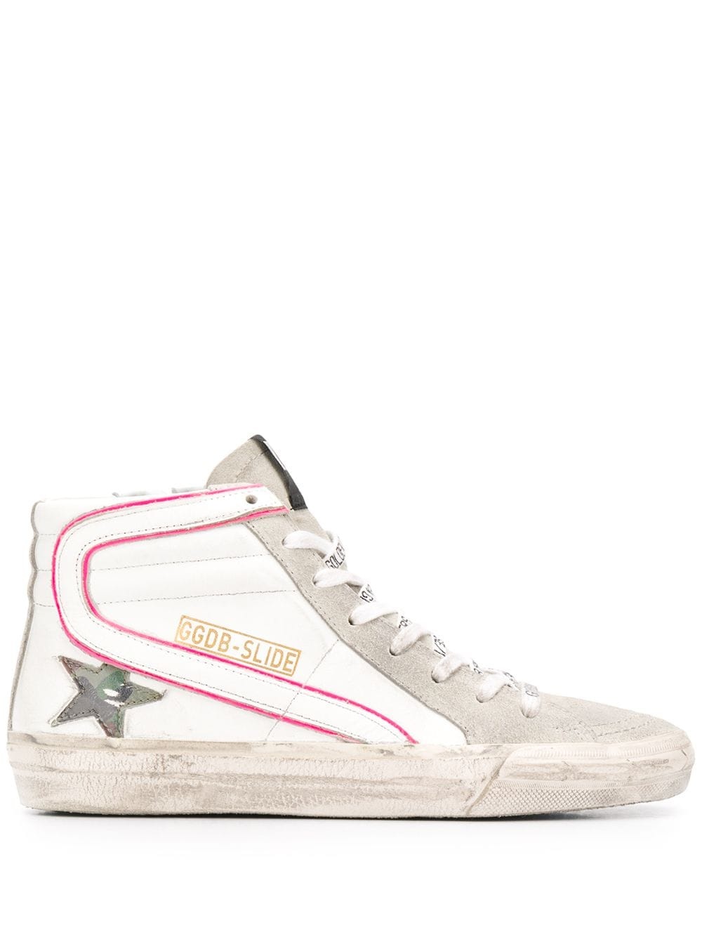 Slide high top sneakers - 1