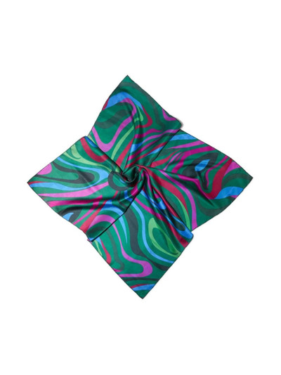 PUCCI Marmo-print silk scarf outlook