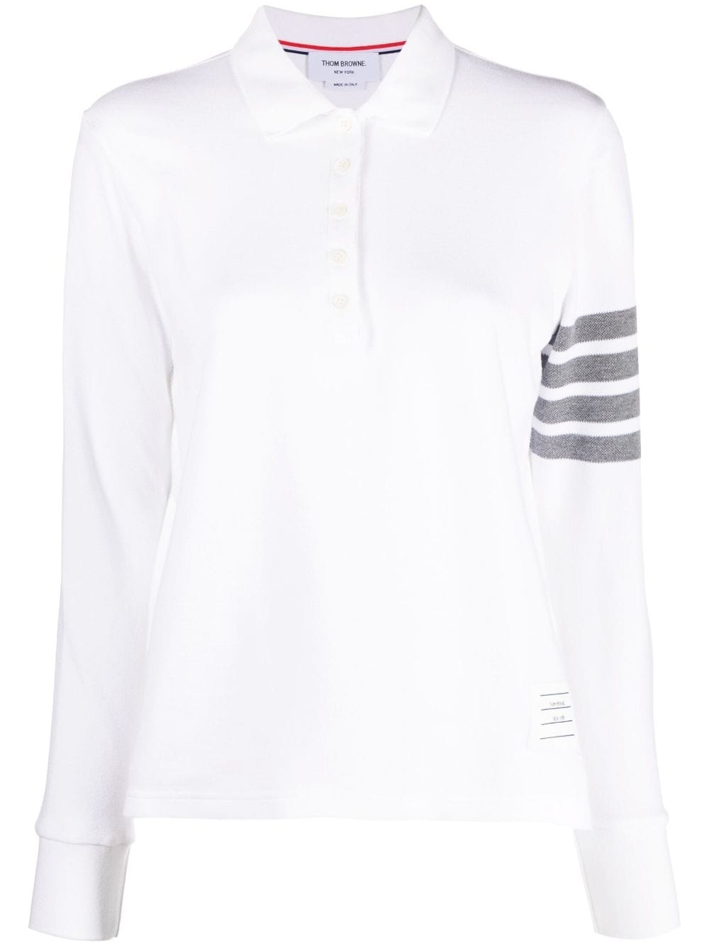 4-Bar long-sleeved polo shirt - 1