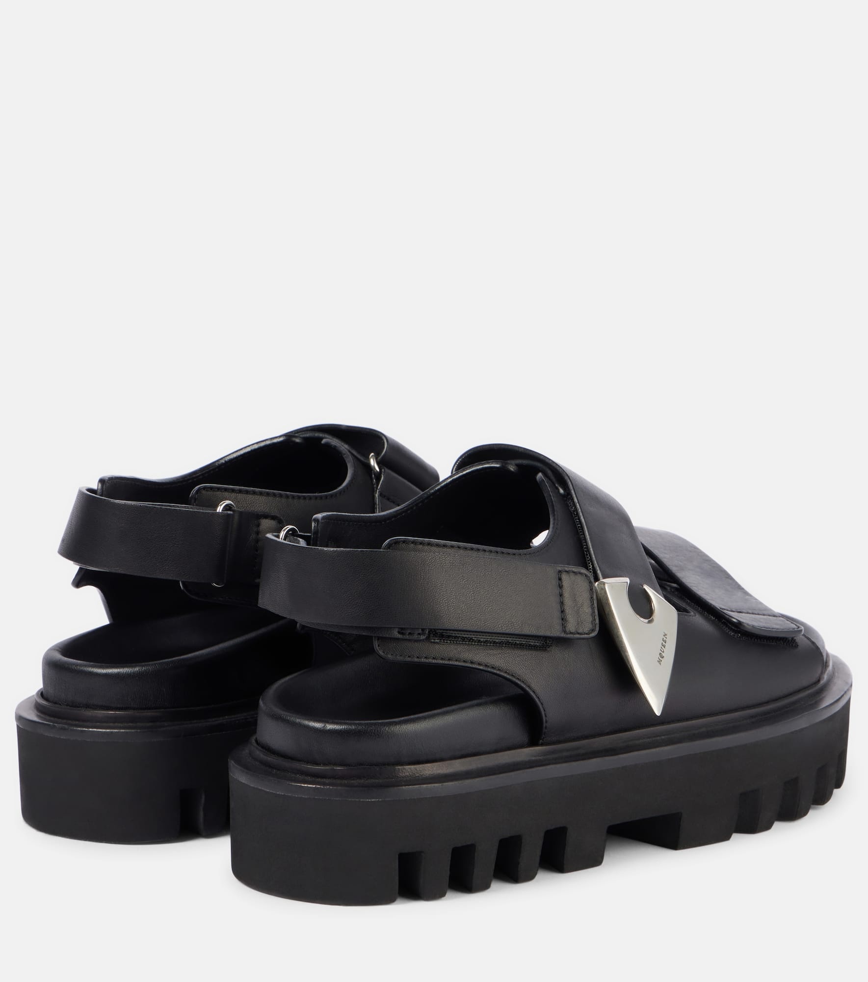 Leather slingback sandals - 2