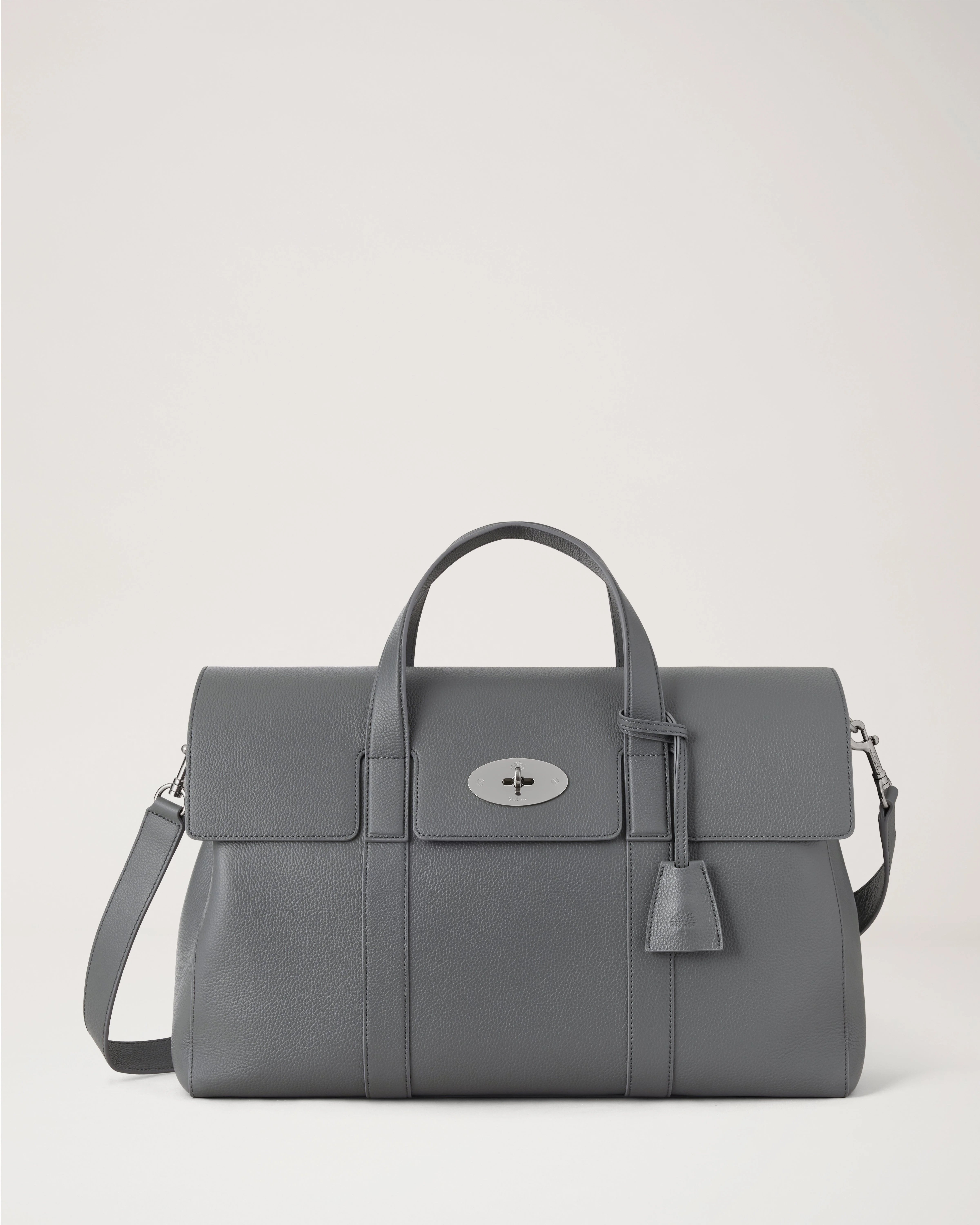 Piccadilly Messenger Foggy Grey Small Classic Grain - 1
