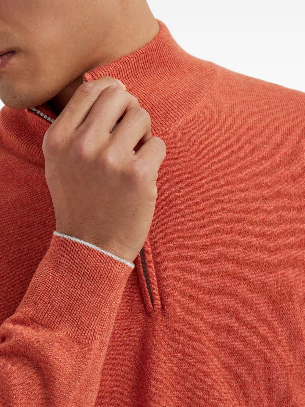 cashmere half-zip sweater - 6