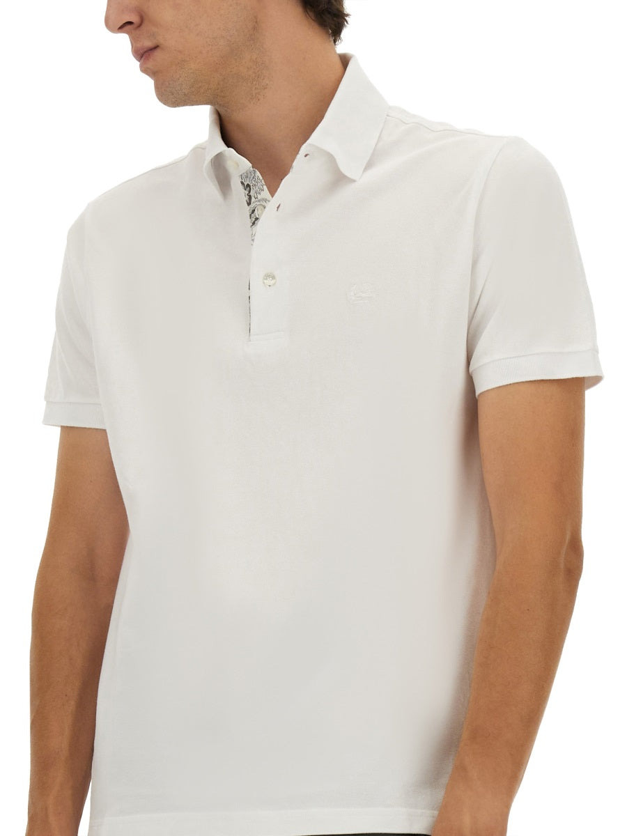Etro Men Polo Shirt With Embroidered Pegasus - 4