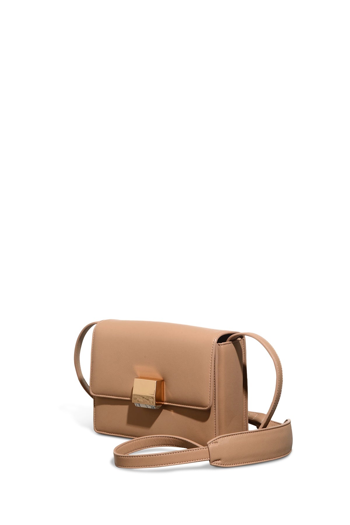 Mercedes Flap Bag in Nude Nappa Leather - 2
