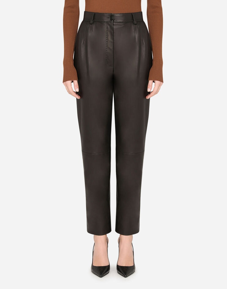 Darted plongé lambskin pants - 1