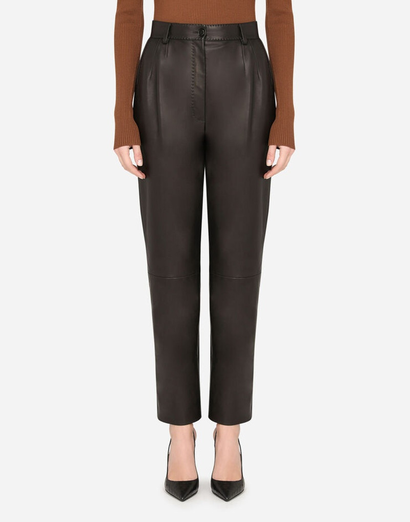 Darted plongé lambskin pants 1