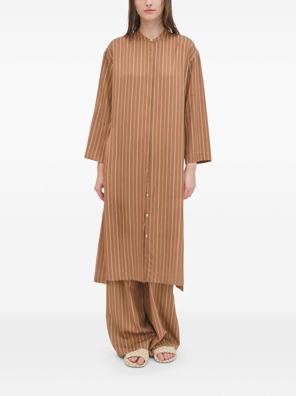 long-sleeved shirt dress - 2
