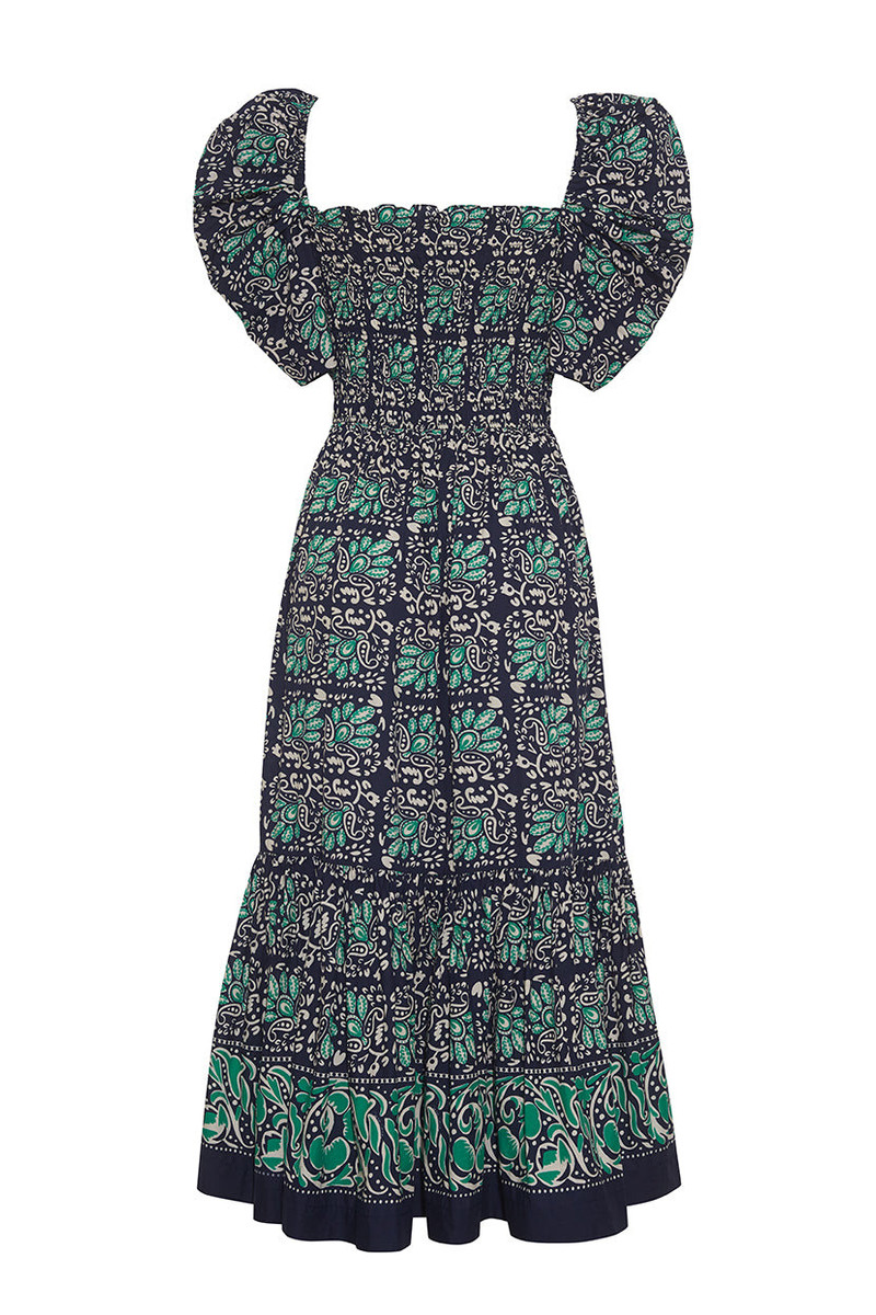 Moulin Dress A Smocked Silhouette Adorned In A Bohemian Print 3