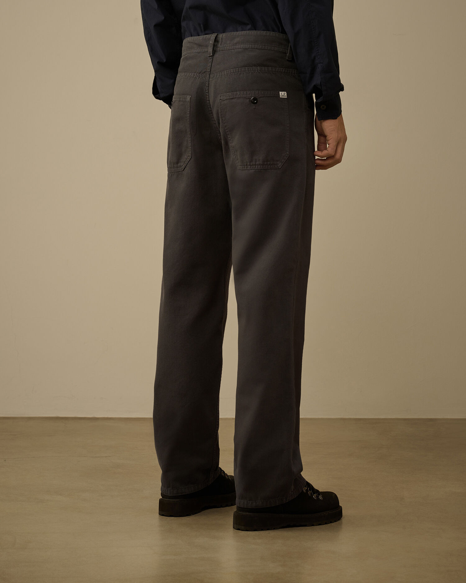 Vintage Army Structure Loose Five Pocket Pants - 4