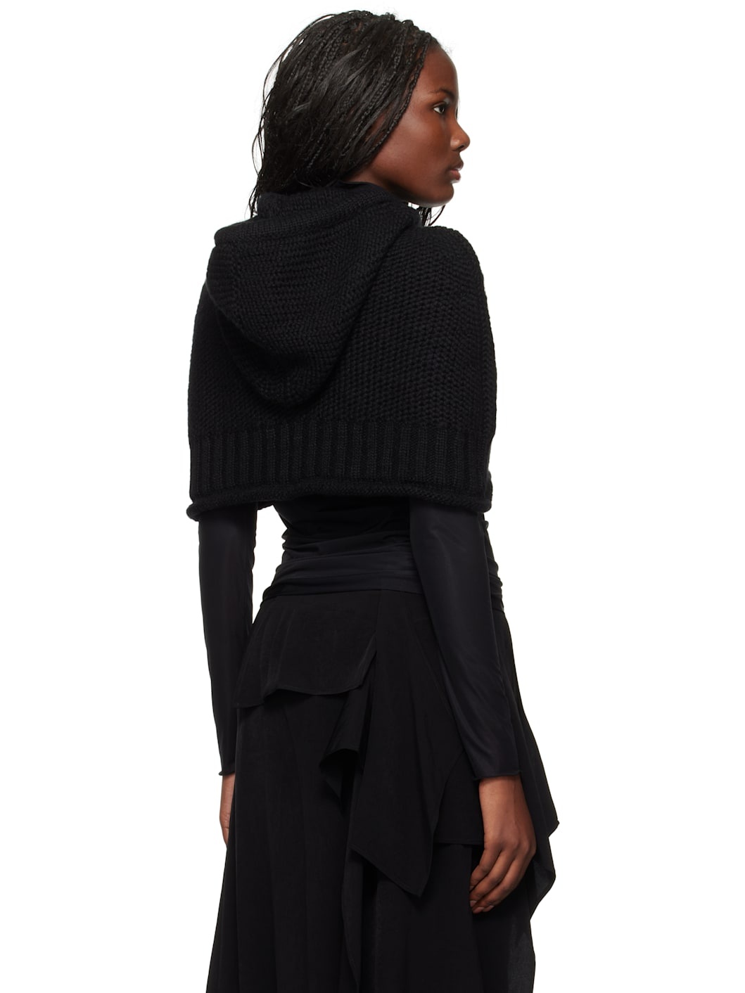 Black Hooded Warmer Hood - 3