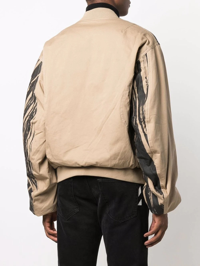 striped graphic bomber jacket 4