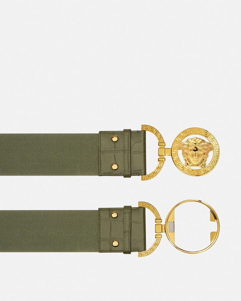 VERSACE Medusa '95 Croc-Effect Belt 1.6" / 4 cm outlook