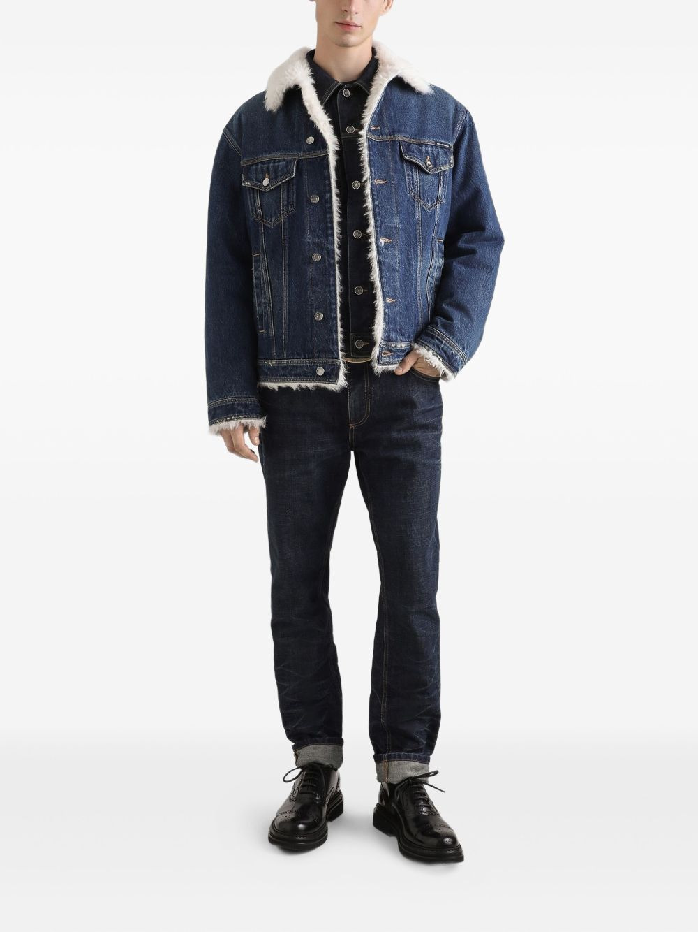 logo-plaque  jeans - 2