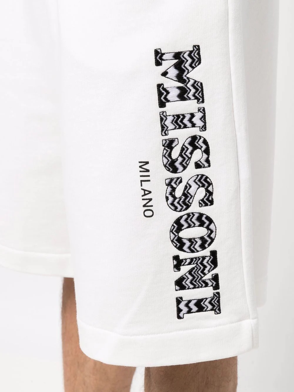 logo-print track shorts - 5