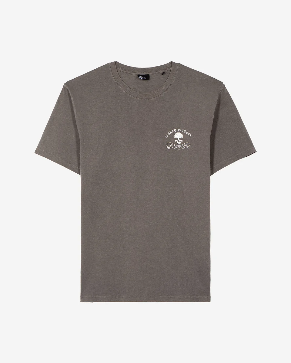 GREY SKULL T-SHIRT - 1
