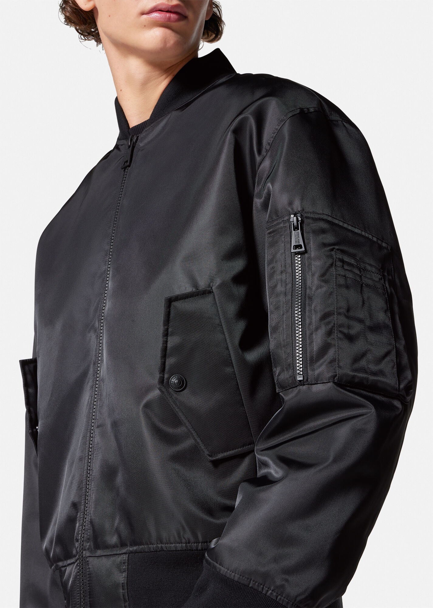 V-Emblem Bomber Jacket - 5