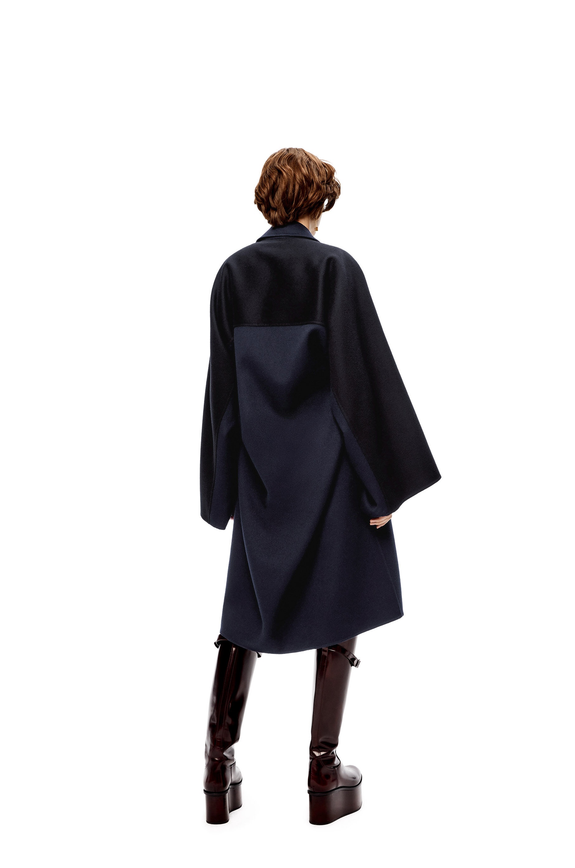 Volume coat in wool and cashmere - 4