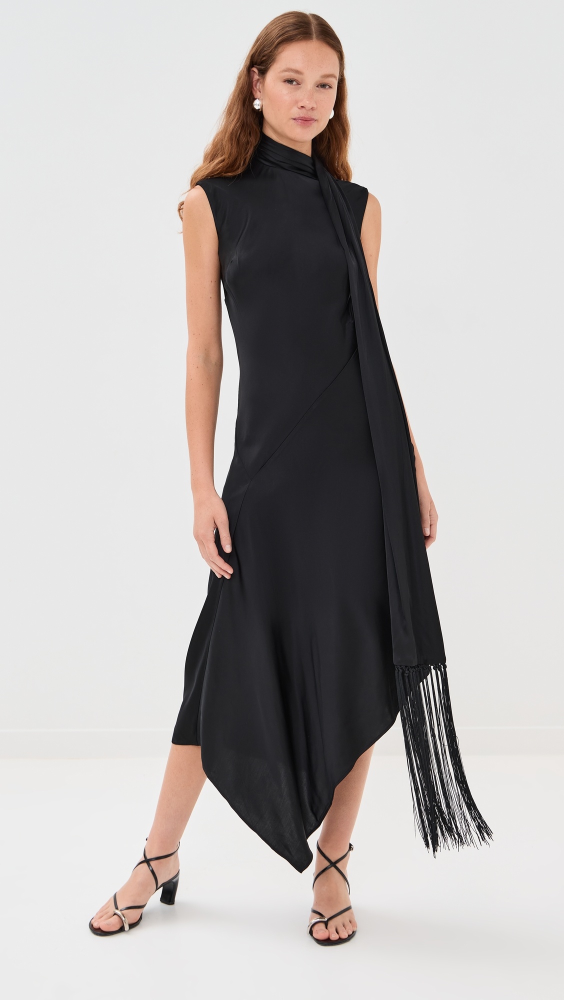 Viscose Soft Satin Tunic Dress - 6