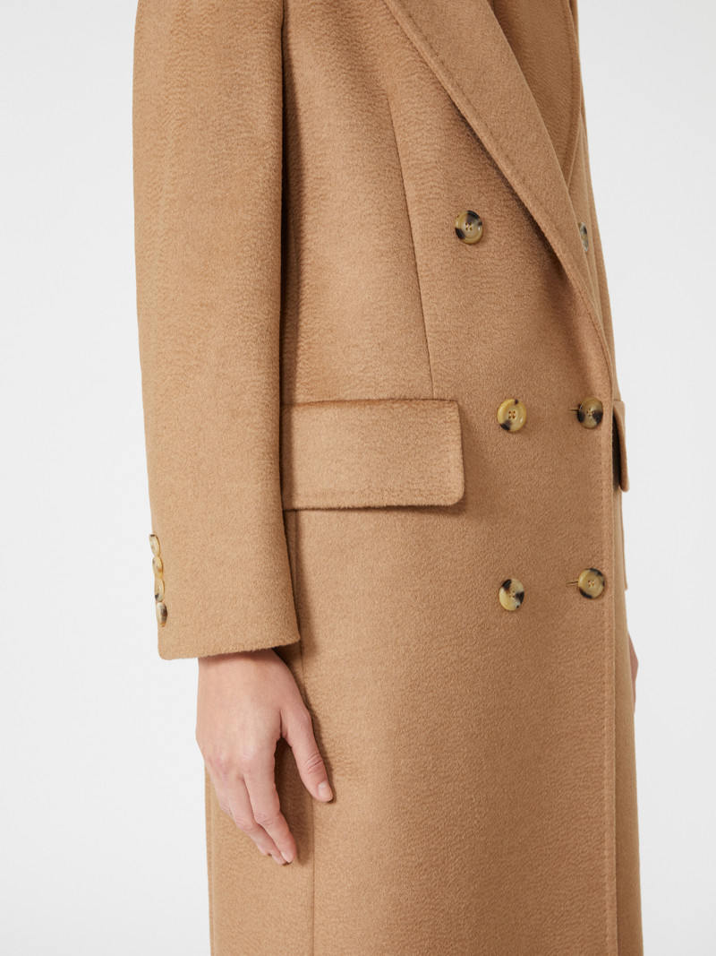 COSA Double-breasted camel coat 6