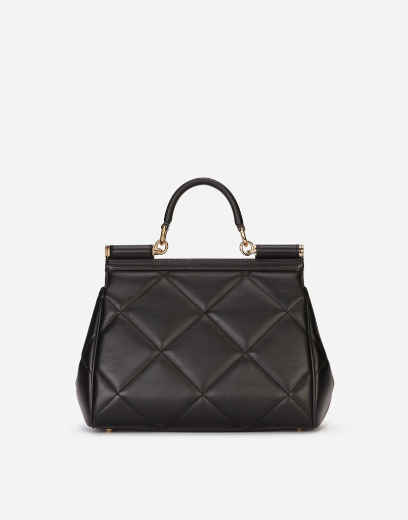 Medium Sicily bag in aria matelassé calfskin 4
