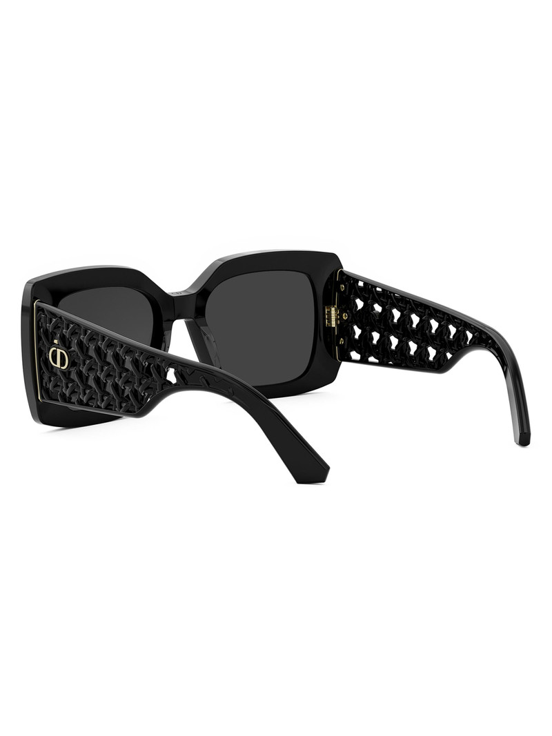 Women's VeryDior S1I 54MM Square Sunglasses - Dark Grey Black 4
