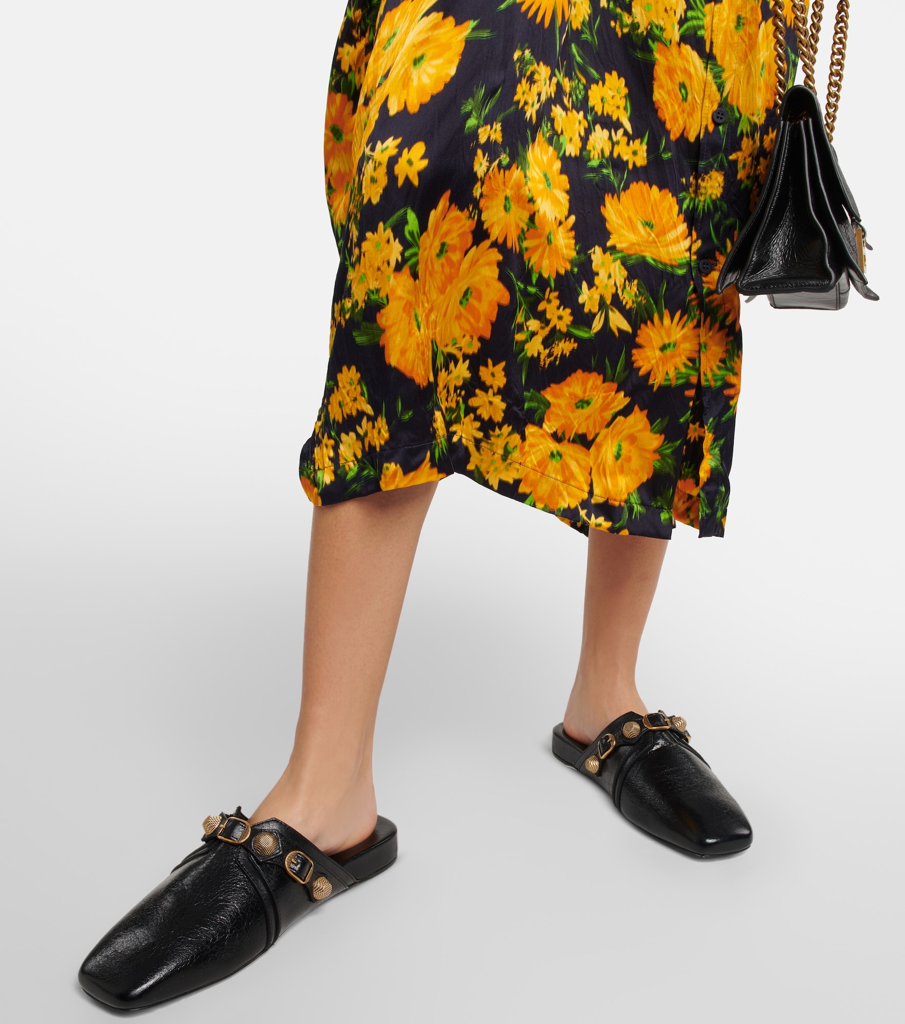 BALENCIAGA Cozy Cagole leather mules | REVERSIBLE