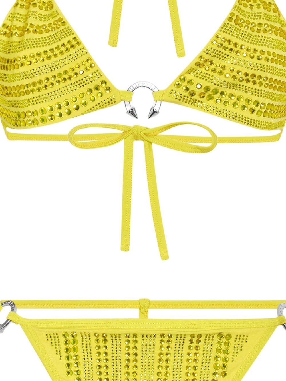 crystal-embellished bikini - 2