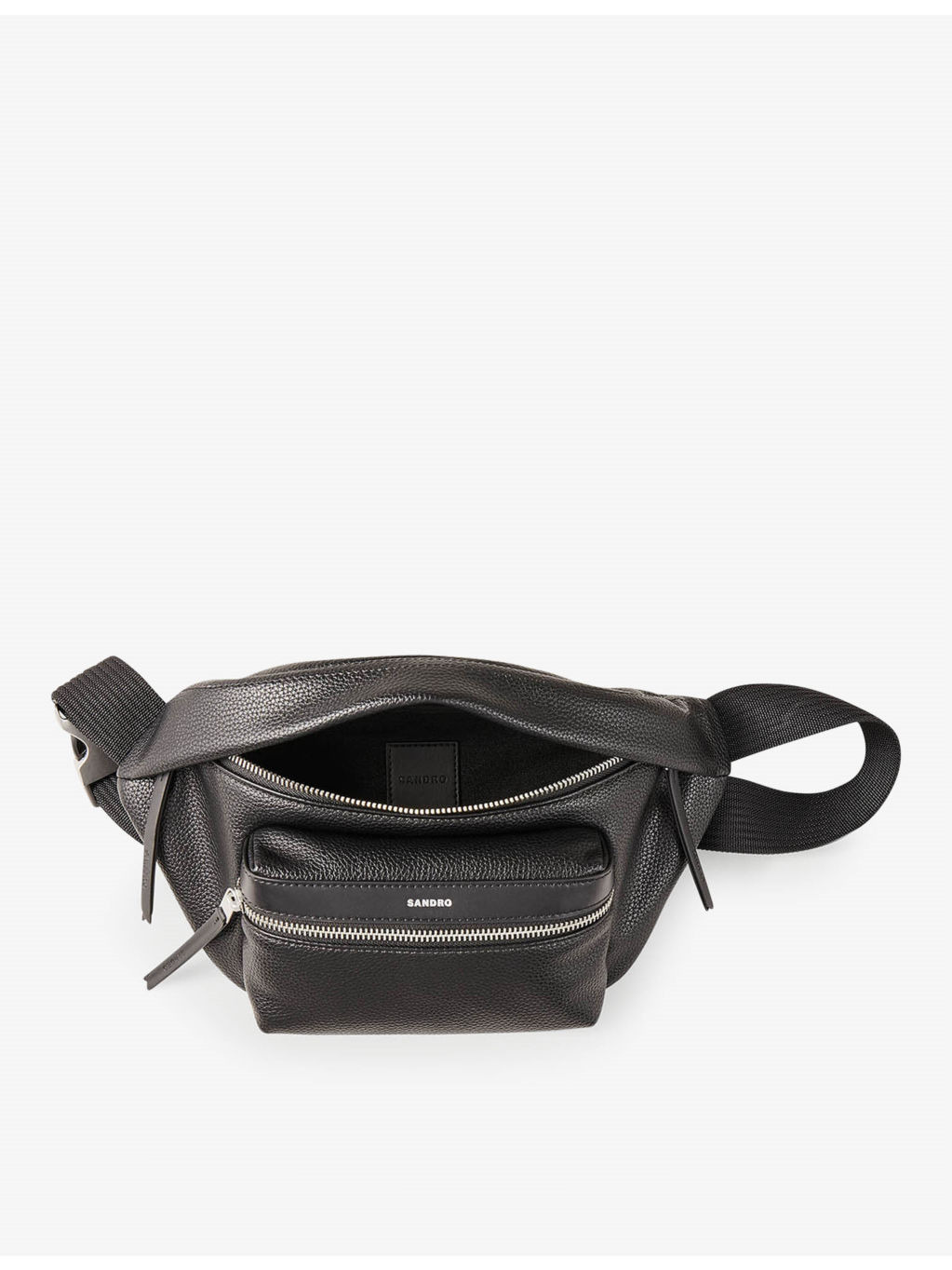 Logo-print faux-leather belt bag - 2