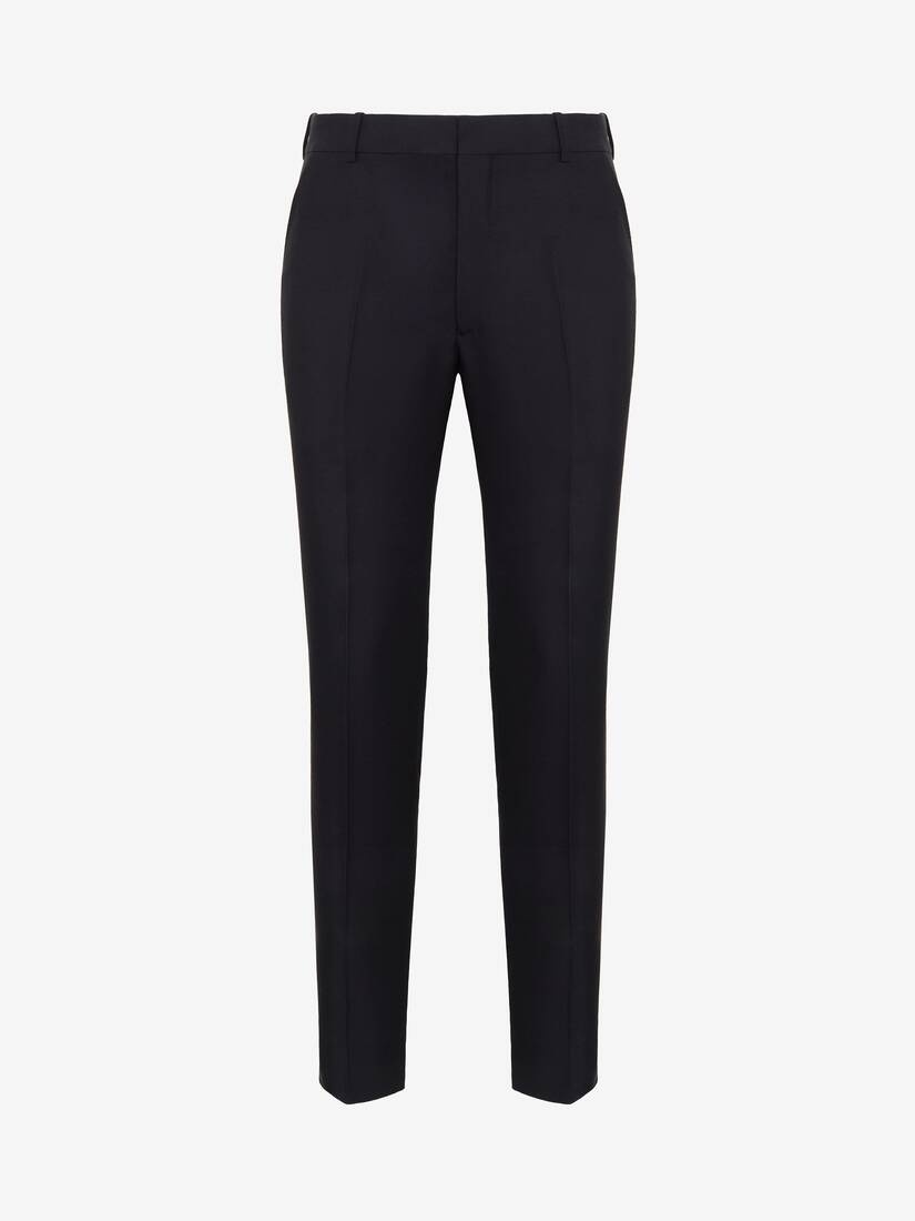 Men's Evening Cigarette Trousers in Black - 1