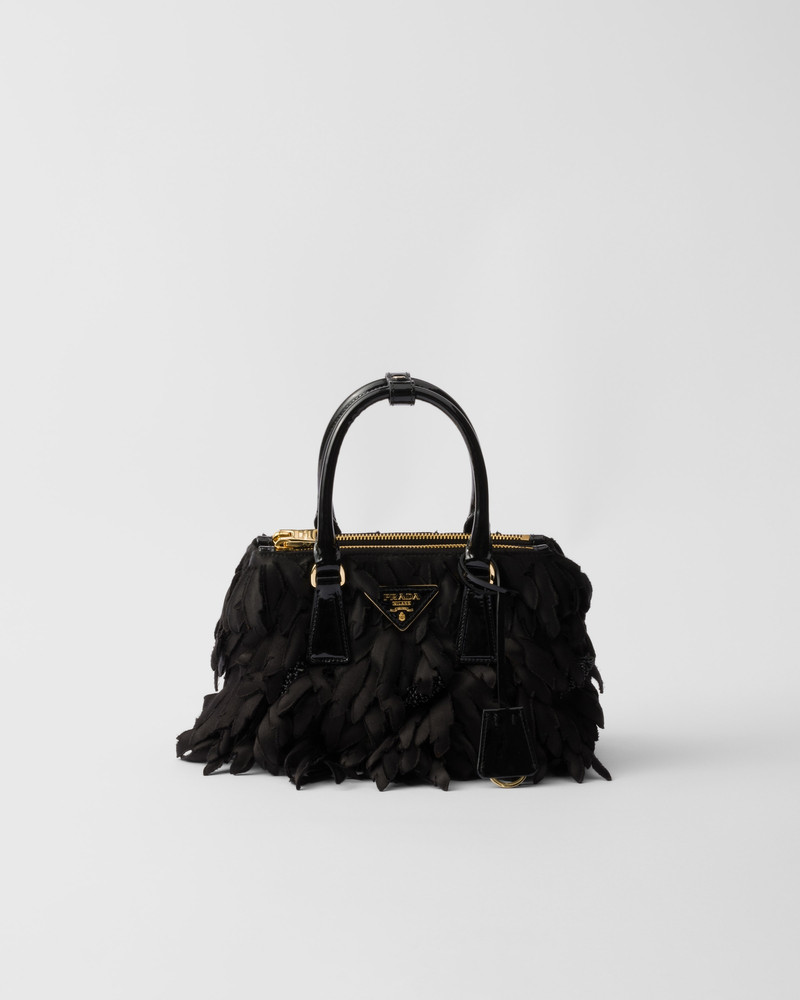 Satin and patent leather Prada Galleria mini-bag 1