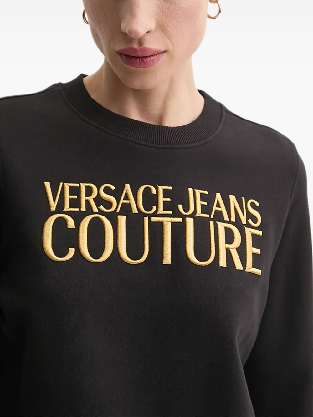 logo-embroidered sweatshirt - 3