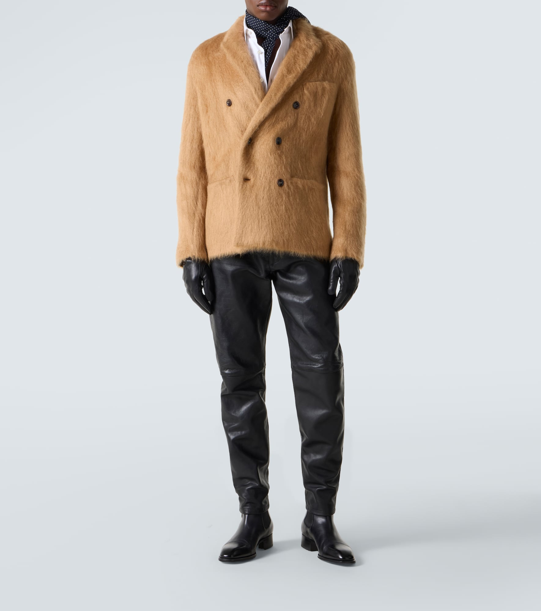 Cashmere, mohair, and silk blazer - 2